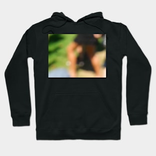 Blur background image people walking Hoodie